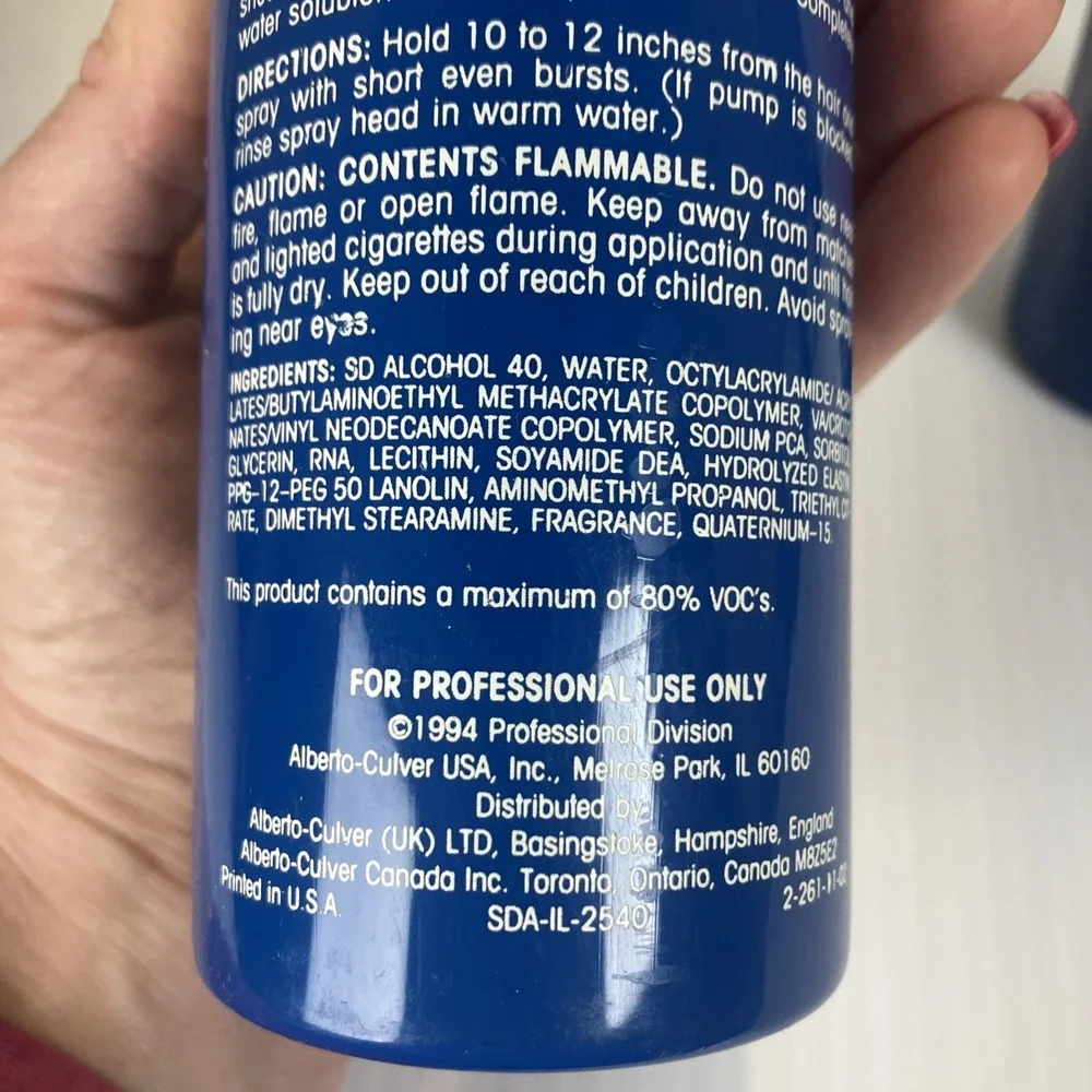x 2 Tresemme 4+4‎ Super Hold Styling Spritz 12 Oz (RARE) Vintage NOS 1994